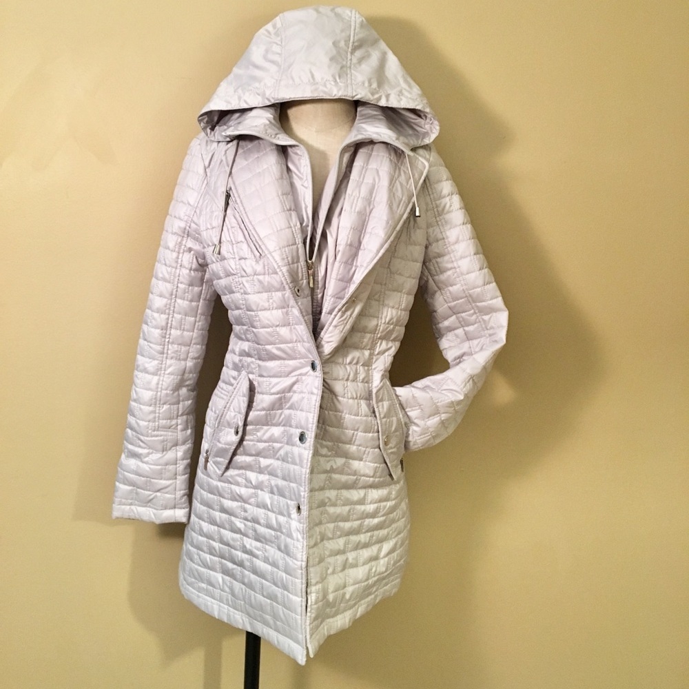 Laundry by Shelli Segal Matte Grey Packable Coat
